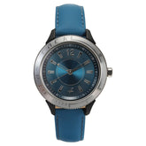 Fastrack, Women's  Watch Analog, Stainless Steel lic Blue Dial Blue Leather Strap, 6176KL05